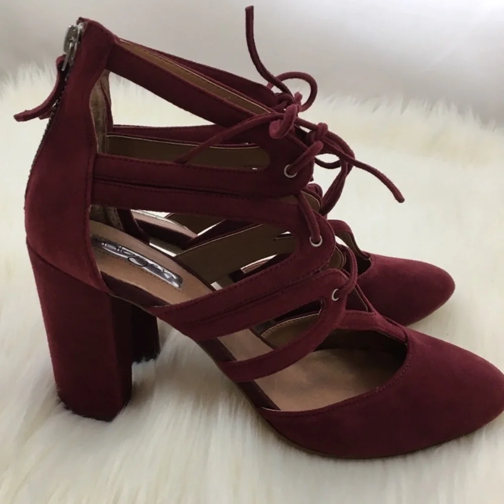 Halogen Sydney Suede Leather Heel Sandal
